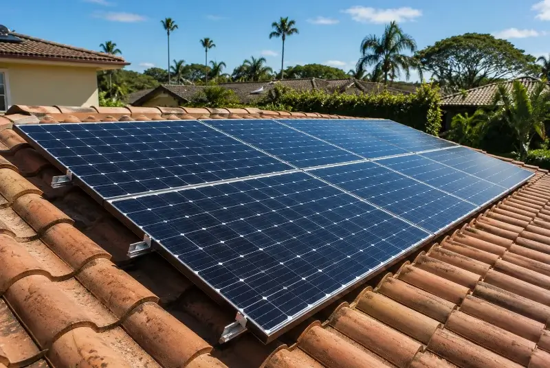 Installation de panneaux solaires à Bussac-Forêt